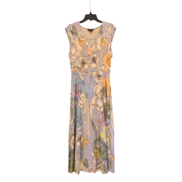J. Crew Pastel Floral Maxi Dress Size 10 - Picture 2 of 10